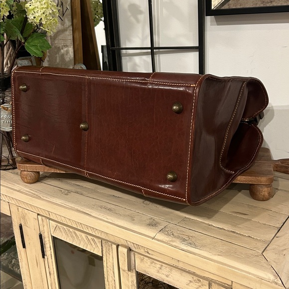 Sophisticated Brown Leather Briefcase for Men